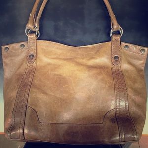 Melissa washed leather shoulder bag